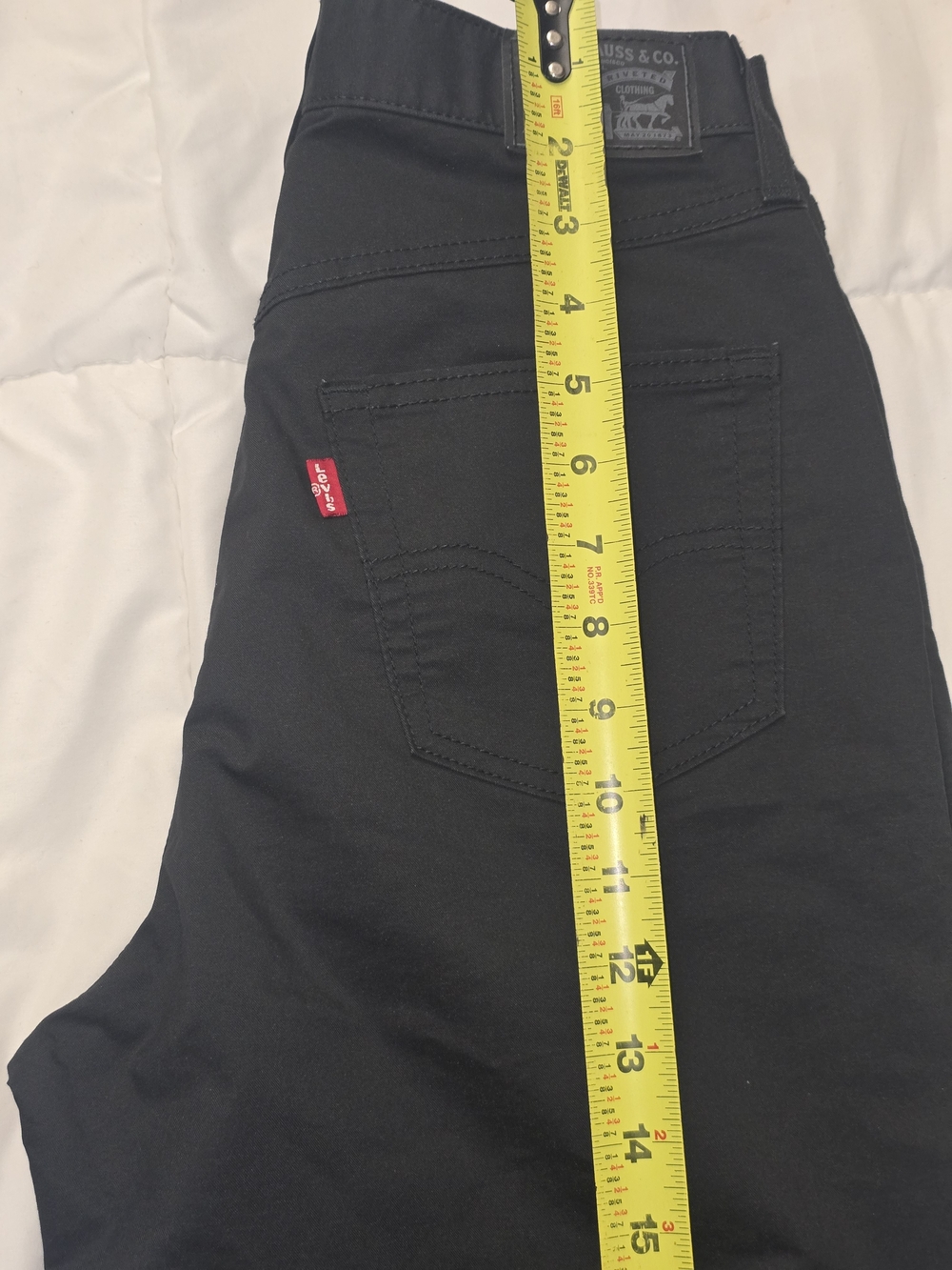 Levi's 311 Shaping Skinny Pants - Matte Black - Picture 9 of 11